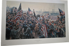 The Glorious Fourth  885/950 with COA, unframed, signed by Mort Kunstler picture