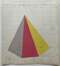 Original Minimalist Geometric Painting Abstract Prism Constructivist Art picture