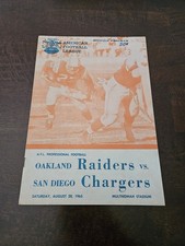 1965 AFL Official Program Oakland Raiders vs San Diego Chargers Football picture