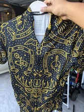 Twin Six Cycling Jersey and bib  black w yellow  Men Large Made in USA picture