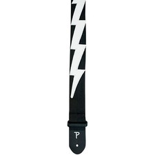 Perri's Lightning Bolt Nylon Guitar Strap Black 2 in. picture