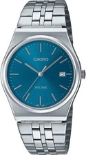 Casio MTP-B145D-2A2 Ice Blue Dial Stainless Steel Men's Watch – Brand New picture