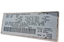 1995-1996 Toyota T100 3.4L V6 2WD A/T ECU ECM 89661-34250 Denso OEM picture