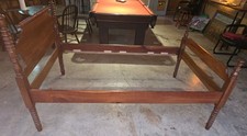 Antique Cherry Spool Four-Poster Full Bed | Solid Cherry Wood | Original Rails | picture