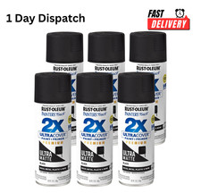 Rust-Oleum 331182 Painters Touch 2X Spray 12oz Black 6PK picture