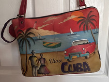 Anushka~Leather~Two-Sided~Zip Travel Organizer~Viva Cuba picture