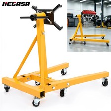 2000lb Steel Adjustable Engine Stand Folding Motor Hoist Dolly Mover Auto Repair picture