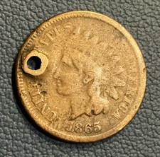1865 1C - Indian Head Cent - Fancy 5 Type picture