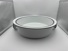 Dansk Bistro CHRISTIANSHAVN BLUE Handled Round Serving Bowl Made in Portugal picture