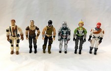 Vintage 1987 GI Joe Action Figure Lot Cobra Commander Croc Master Ice Viper picture