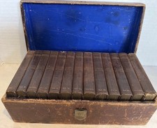 Antique The Handy Volume Shakespeare 13 Vol Miniature William Shakespeare in Box picture