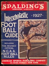 Spalding's Interscholastic Football Guide 1926-Nid West-high school-VG picture