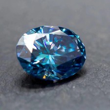 6.50 CT Natural Blue Diamond 10x14 MM 1 Pcs Oval Cut VVS1 D Grade Certified K1 picture