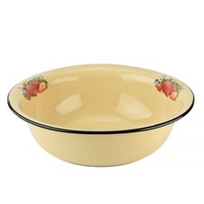 Novomoskovsk Strawberry Enamel Basin Large Mixing Bowl 9.5-qt Эмалированный Таз picture