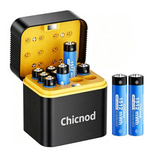 Chicnod 1.5V Rechargeable 12x 1512mWh AAA Lithium Batteries with Fast Charger picture