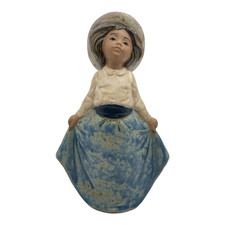 Vintage Nao Lladro The Curtsy Hand Made Figurine Spain Daisa Gres Porcelain 7