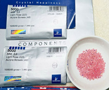 Swarovski 5000 3mm Light Rose AB 720 PCS Round Beads Seal Pack Austria picture