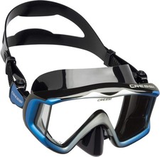Cressi Liberty Triside SPE Diving Mask Black-Black/Blue DS455020 picture