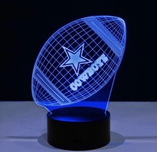 Dallas Cowboys 3D LED Light Lamp Collectible NFL Football Team Home Decor Gift🫛 picture
