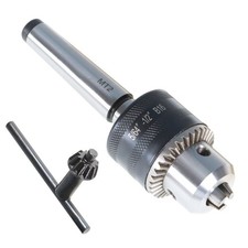 Mini Metal Lathe Tail Stock Drill Chuck Tool With MT2 Morse Taper Arbor MT2 picture