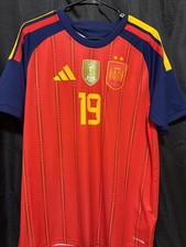 Adidas Spain Lamine Yamal #19 Jersey World Cup Patch 100% Authentic picture