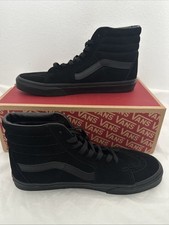 Vans Sk8-Hi Black Suede Hi Top Shoes Men’s Size 12 VN000D5IBKA picture