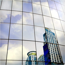 BDF S05 Window Film Daytime Privacy and Heat Control Mirror Silver 5 (Very Dark) picture
