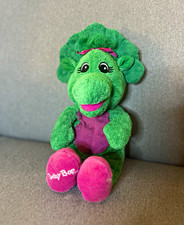 VTG 1992 BARNEY BABY BOP PLUSH LYONS GROUP GOLDEN BEAR PA2865 GREEN DINOSAUR picture