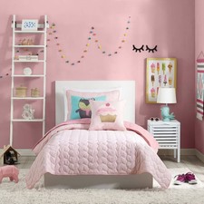 2Pc Twin Helaine Kids' Quilt Set Pink - Urban Playground: Girls Bedding picture