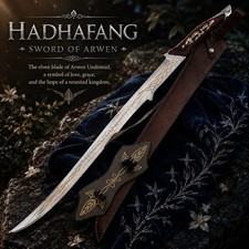 Handmade Arwen Handfang Sword Replica Lord of the Rings Elven Prop Blade Gift bf picture