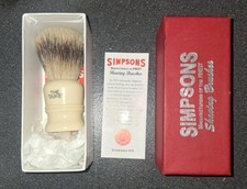 Simpsons Duke 3, D3 Pure Badger Shaving Brush - High Density Knot, Hand-Turned picture