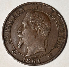 France Empire  5 Centimes 1861 K  Napoleon III picture