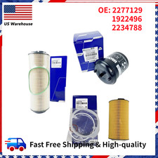 OEM Paccar Oil & Fuel Filter Kit Fits For MX-13 Engine 2277129 1922496 2234788 picture