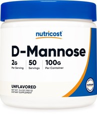 Nutricost D-Mannose Powder 100 GMS, 2g Serving Non-GMO, Gluten Free picture