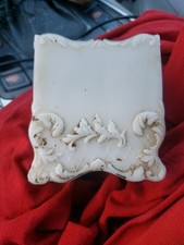 🔥Vintage Original Early 1900s Victorian Milk Glass Playing Cards Deck Holder picture