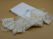 Lot OF Anezus Decorative Craft Pearls - White picture