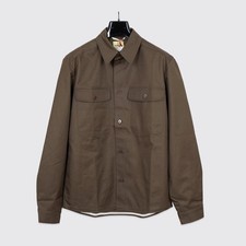De Bonne Facture Clothing Dark Olive Organic Cotton Water Repellent Shirt Jacket picture