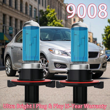 2x H13/9008 Halogen Headlight Bulbs High/Low Beam 6000K Super Bright 60W 12V picture