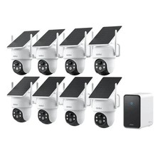 aosu D1 Classic 8-Cam Kit, Security Cameras Wireless Outdoor, Solar Powered picture