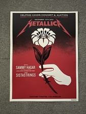 Metallica Helping Hands official concert Poster Print #/1500 Los Angeles 12/13 picture