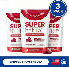 3pc Human-N Super Beets /  Pomegranate Chews for Heart Health 60 count picture