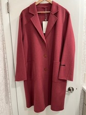 Marina Rinaldi Double Face Wool Blend Coat from Nordstrom, Dark Rose, 16W, NWT picture