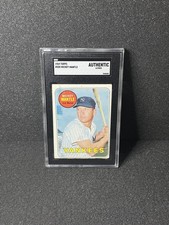 1969 Topps #500 Mickey Mantle Last Name in Yellow (SGC Authentic Altered) picture