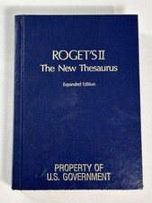Vtg 1988 Roget’s II The New Thesaurus Expanded Edition PROPERTY OF US GOVERNMENT picture