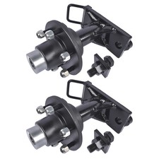 2-Pack Upgraded 6x5.5 Lug Superior Shipping Container Wheels,Bolt-on Spindle Kit picture