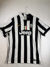 Juventus Nike Home Jersey Men's Medium Black White Jeep Soccer Shirt picture