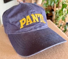 RARE David Letterman Late Show World Wide PANTS Yellow / Blue Baseball Cap Hat picture