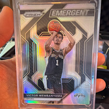 2023-24 Panini Prizm Basketball Emergent Victor Wembanyama #12 Silver Prizm RC picture
