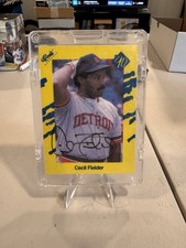 CECIL FIELDER 1990 Classic #T94 Baseball Card AUTO Autograph Signed picture