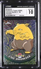 2000 CGC 10 Drowzee Chrome Series 2 - 96 Pokemon Card picture